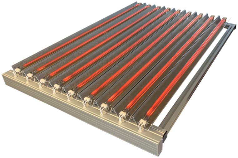 Infrared Heater Emitters and Accessoires Flexible Medium Wave Infrared Field IR Field Emitter-Hoods